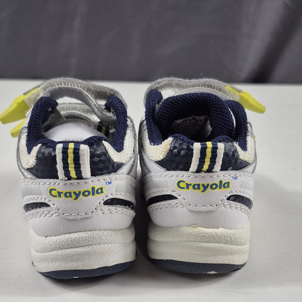 Crayola Kids White & Navy Velcro Sneakers